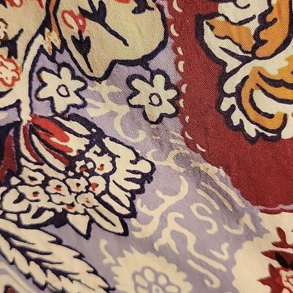 S SILENCE + NOISE ANTHROPOLOGIE FLOWY FLORAL BACK ZIP DRESS SMALL - Picture 12 of 13